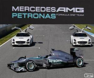 пазл Mercedes AMG F1 W04 - 2013 -